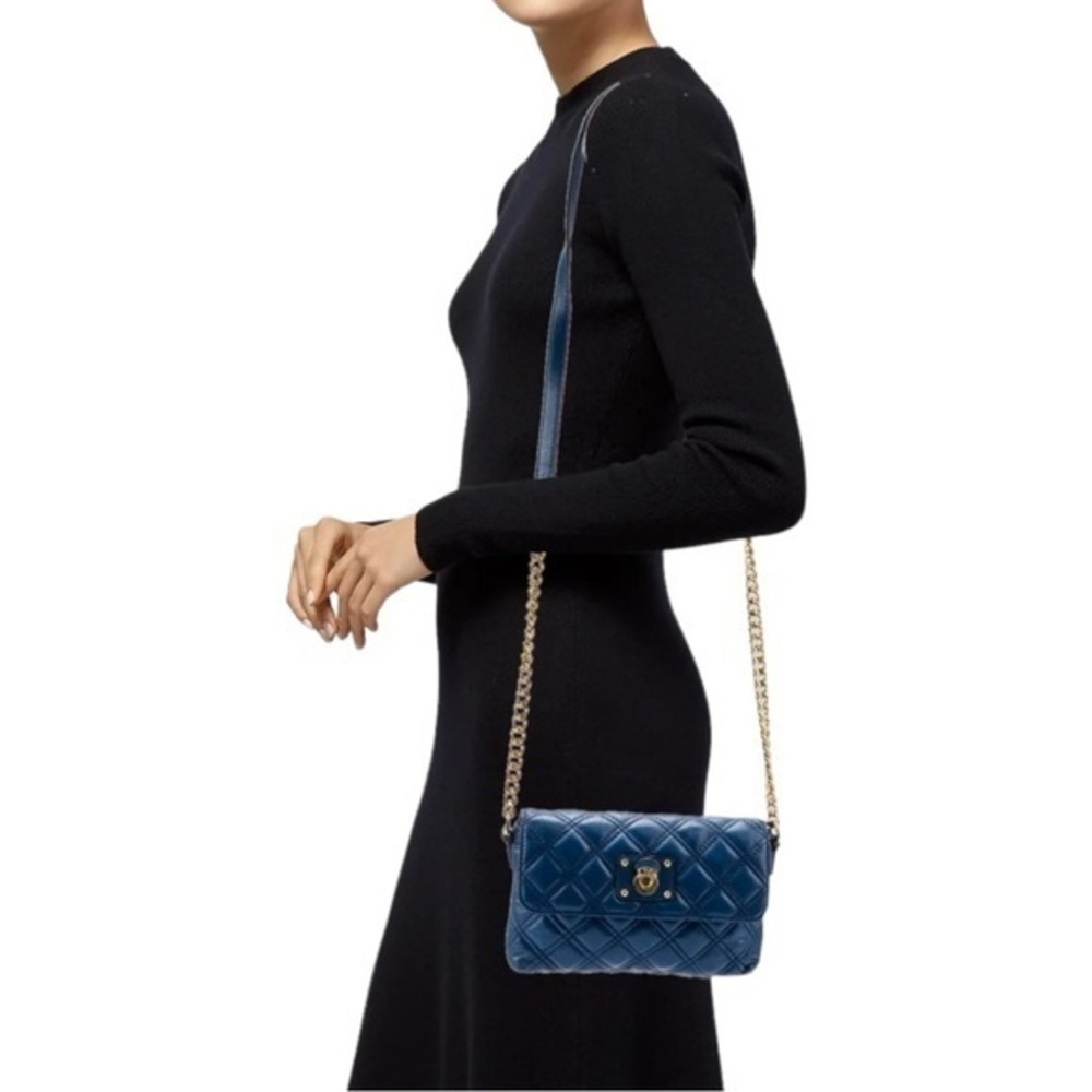 Marc Jacobs Blue Quilted Crossbody Bag